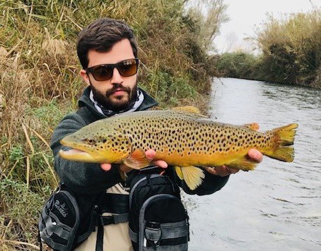 truita d'Alfarràs pescada a l'hivern