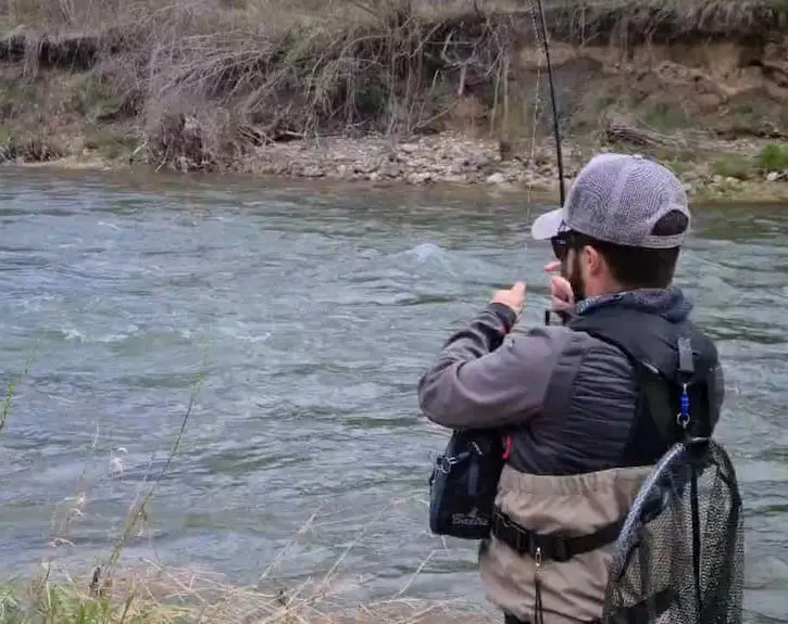 pesca a mosca caudal alto deshielo